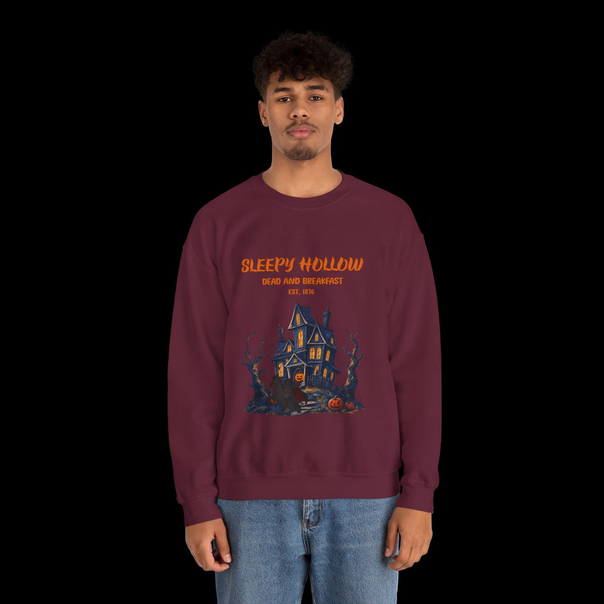 Sleepy Hollow Halloween Haunted House Sweatshirt