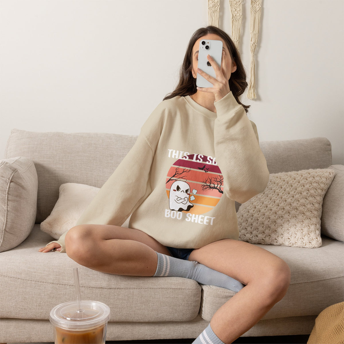 This Is Some Boo Sheet Halloween Crewneck Sweatshirt