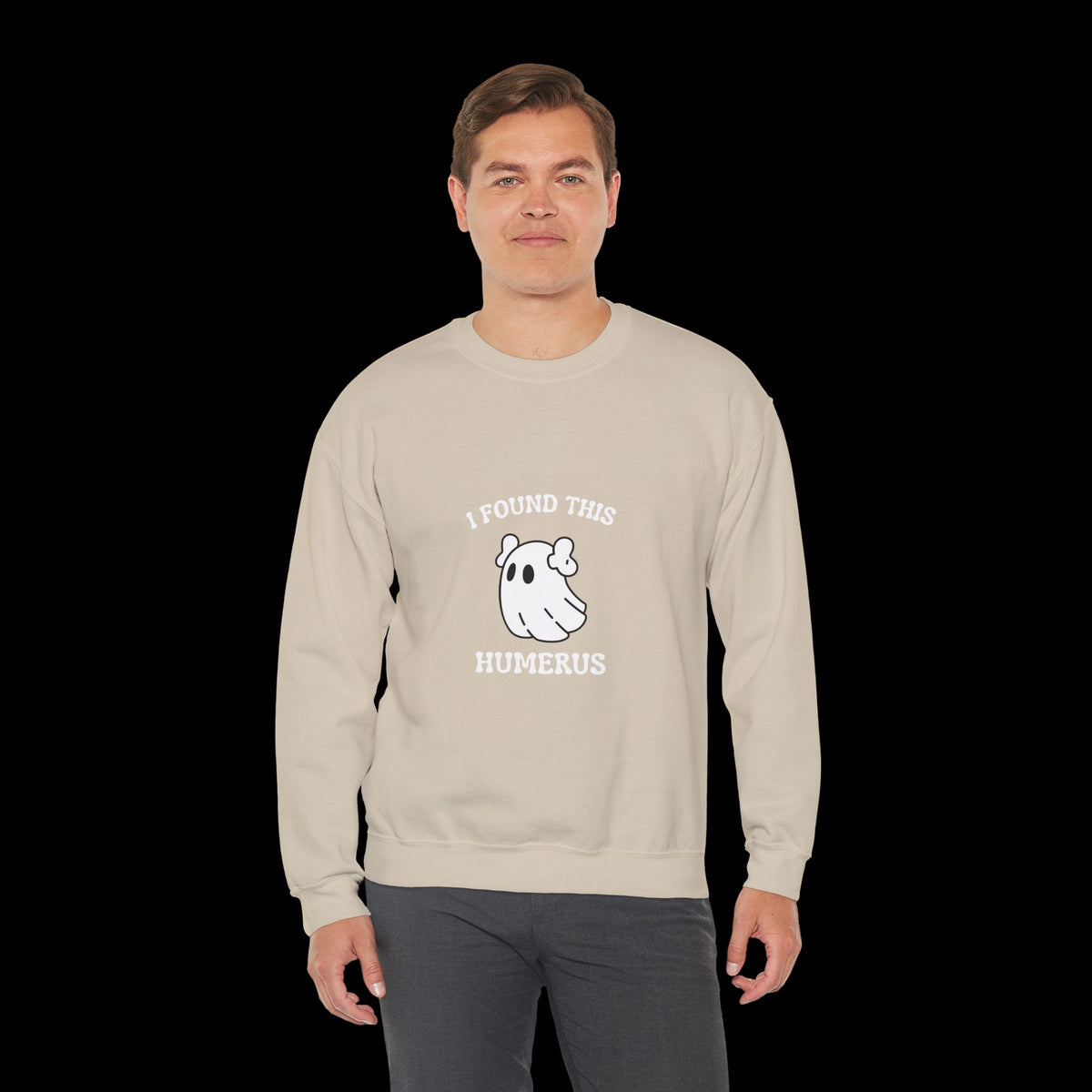 I Found This Humerus Halloween Ghost Sweatshirt