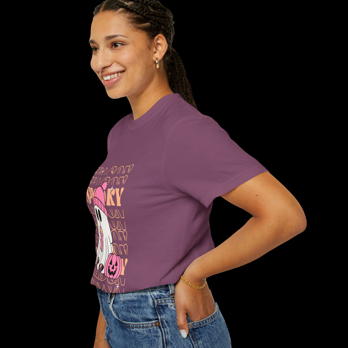 Spooky Ghost Pumpkin Halloween T-Shirt