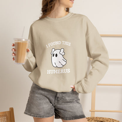 I Found This Humerus Halloween Ghost Sweatshirt