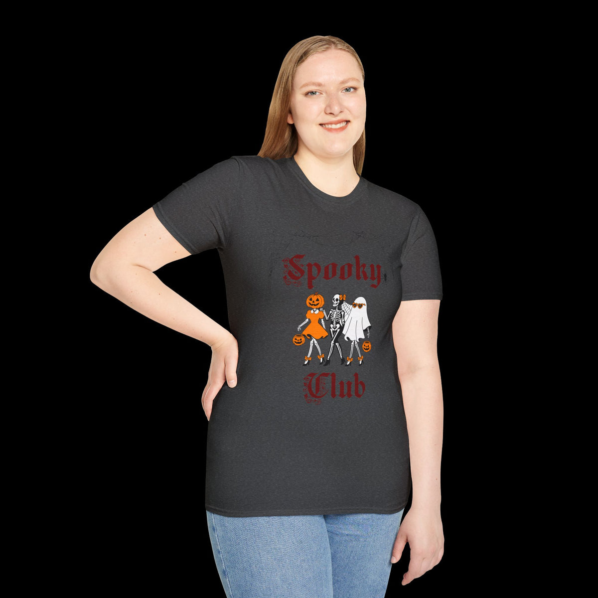 Spooky Club Halloween Graphic T-Shirt
