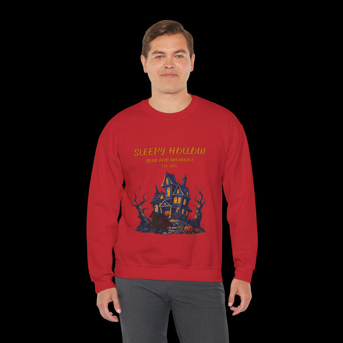 Sleepy Hollow Halloween Haunted House Sweatshirt