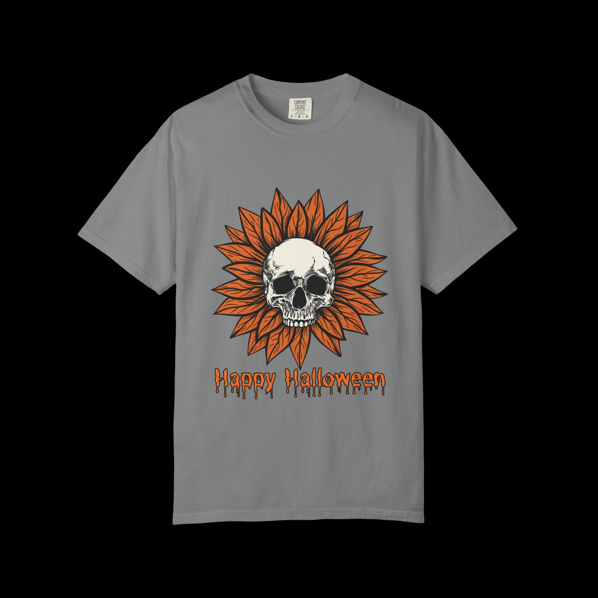 Happy Halloween Skull Sunflower T-Shirt