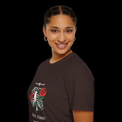 Dark Flower Skeleton T-Shirt