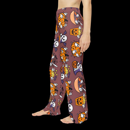 Halloween Pumpkin Ghost Women's Pajama Pants
