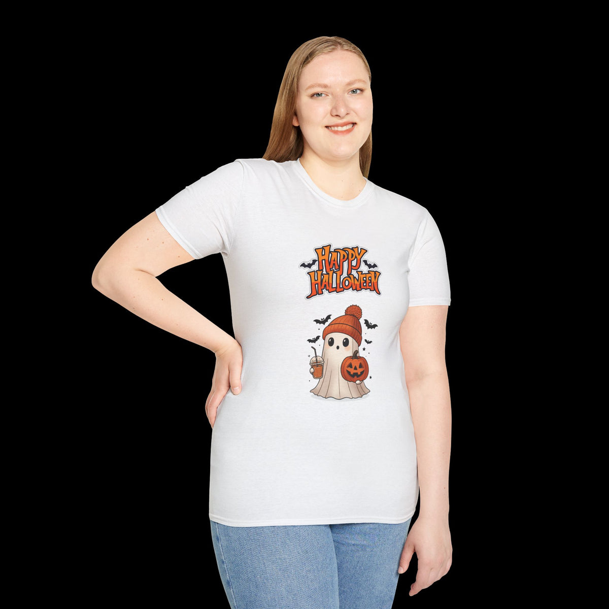 Happy Halloween Ghost Pumpkin T-Shirt