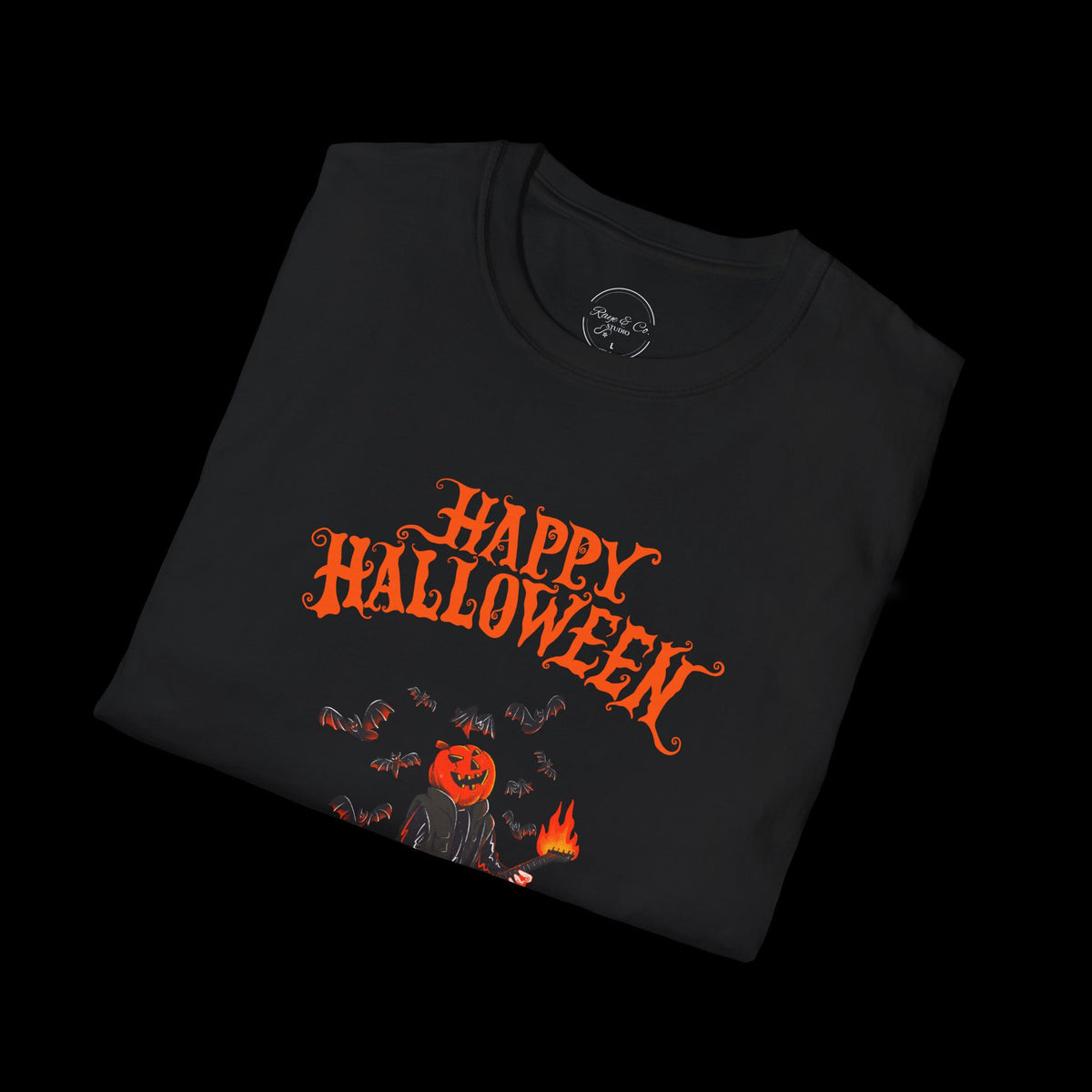 Happy Halloween Pumpkin Graphic T-Shirt