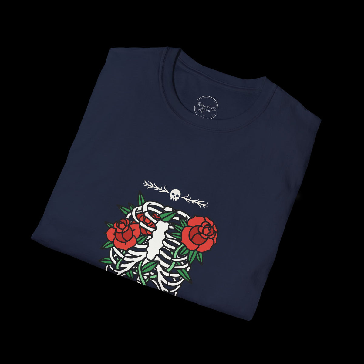 Dark Flower Skeleton T-Shirt