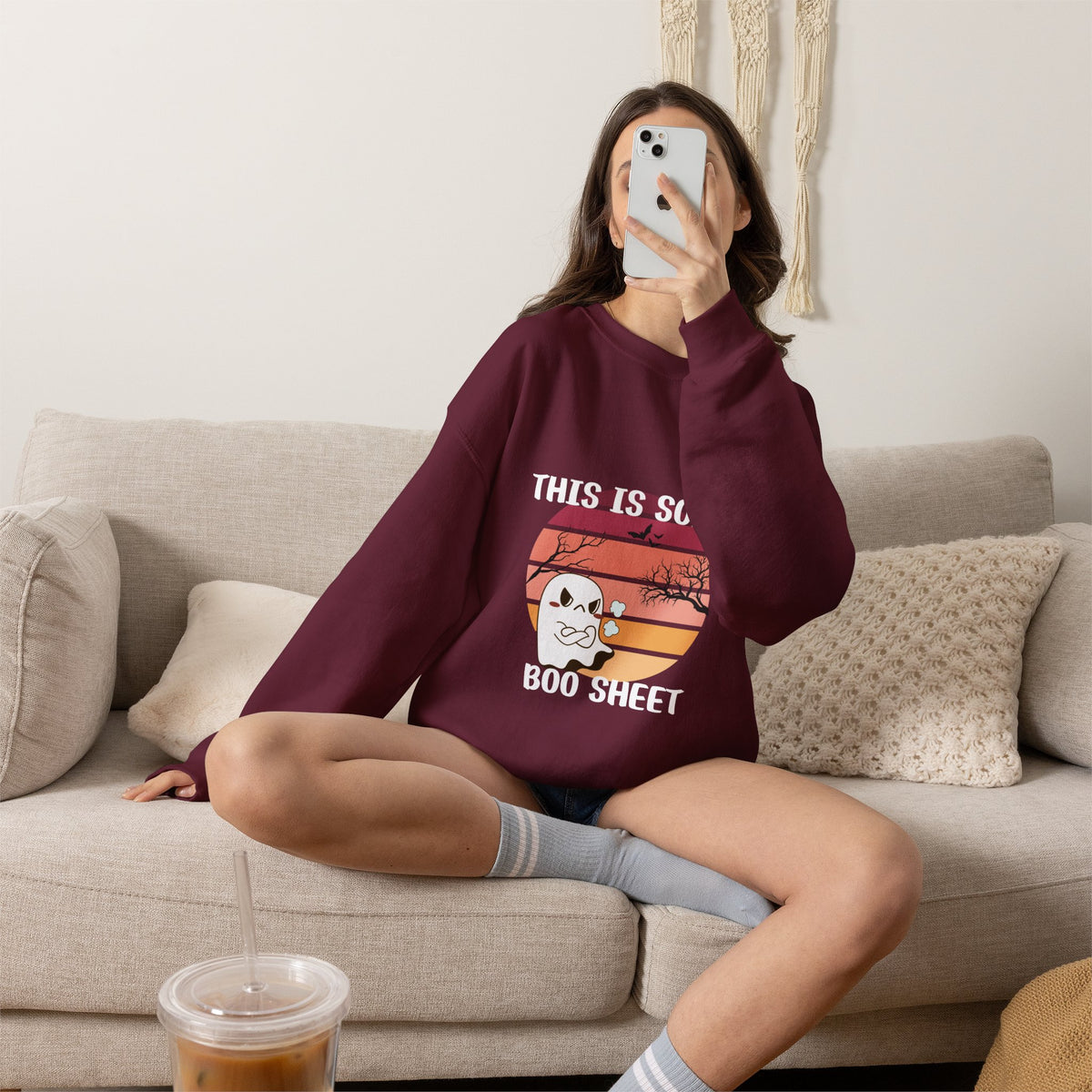 This Is Some Boo Sheet Halloween Crewneck Sweatshirt