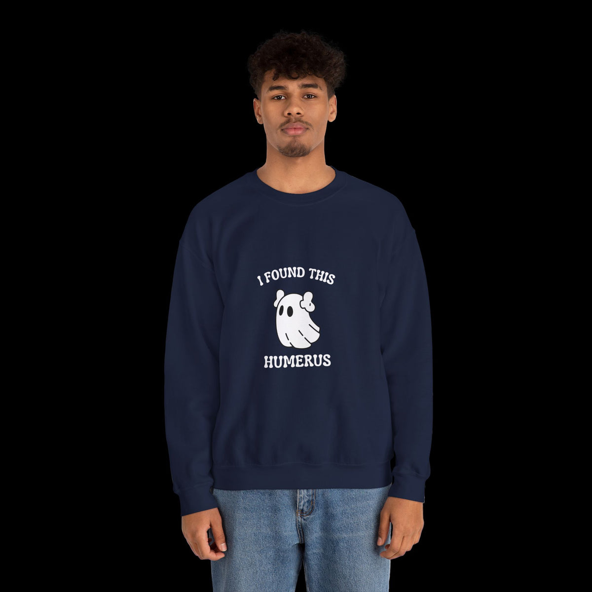 I Found This Humerus Halloween Ghost Sweatshirt