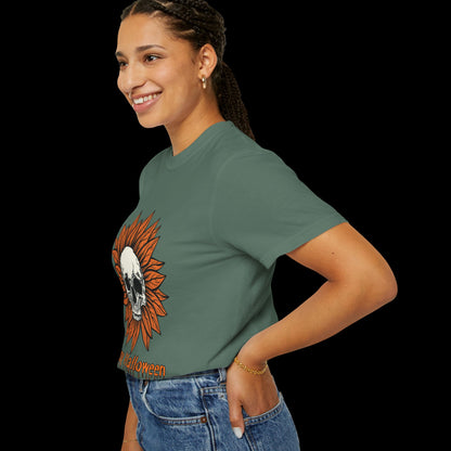 Happy Halloween Skull Sunflower T-Shirt