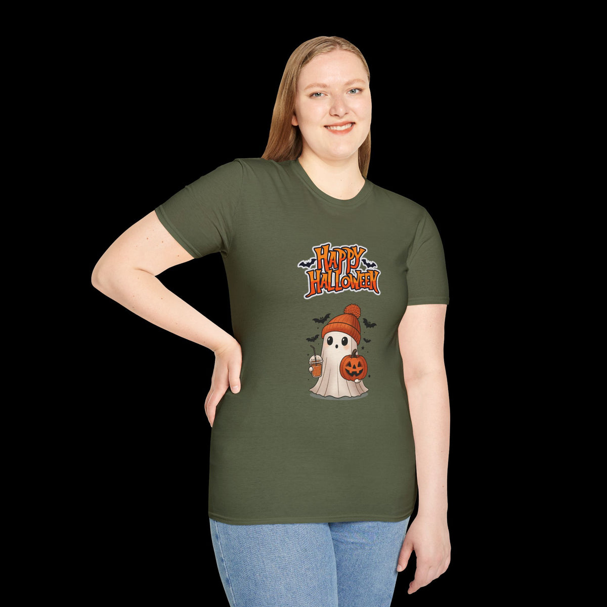 Happy Halloween Ghost Pumpkin T-Shirt