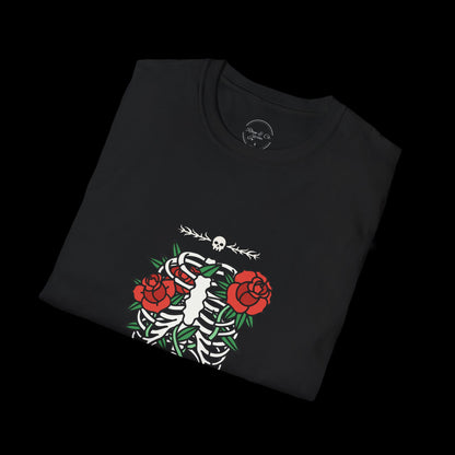 Dark Flower Skeleton T-Shirt
