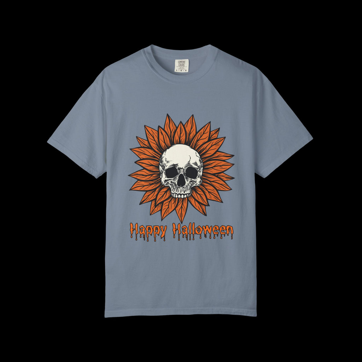 Happy Halloween Skull Sunflower T-Shirt
