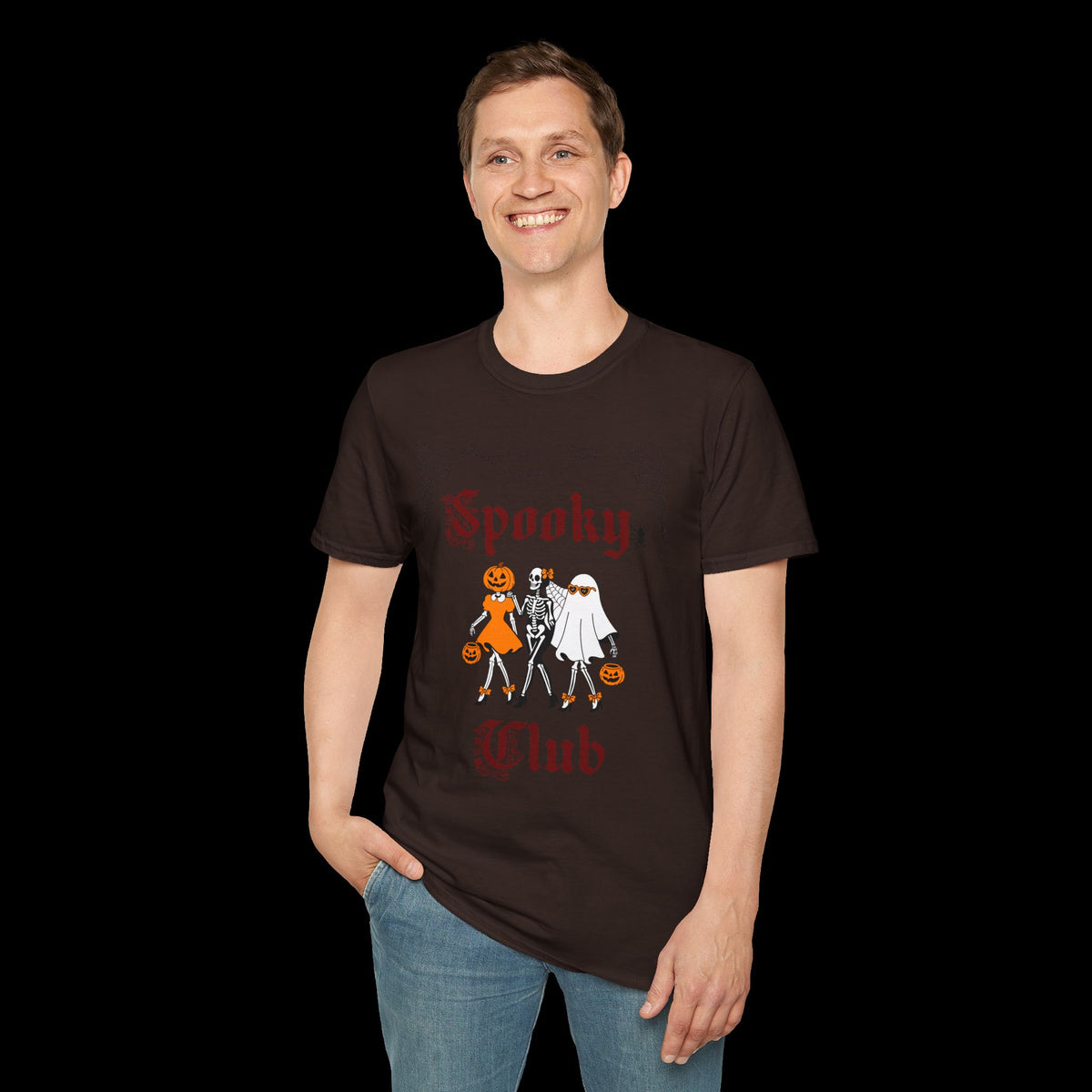 Spooky Club Halloween Graphic T-Shirt