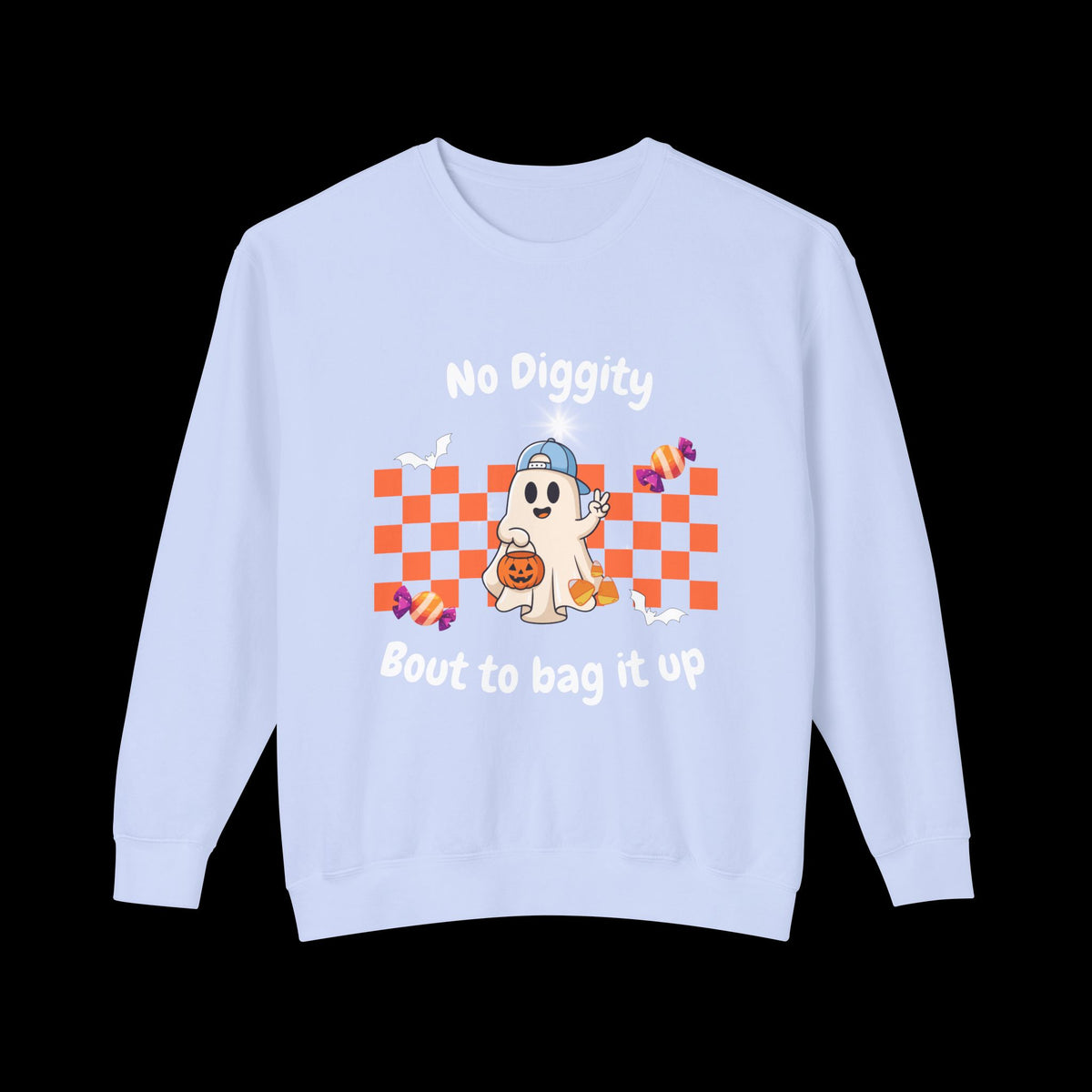 No Diggity Ghost Pumpkin Crewneck Sweatshirt