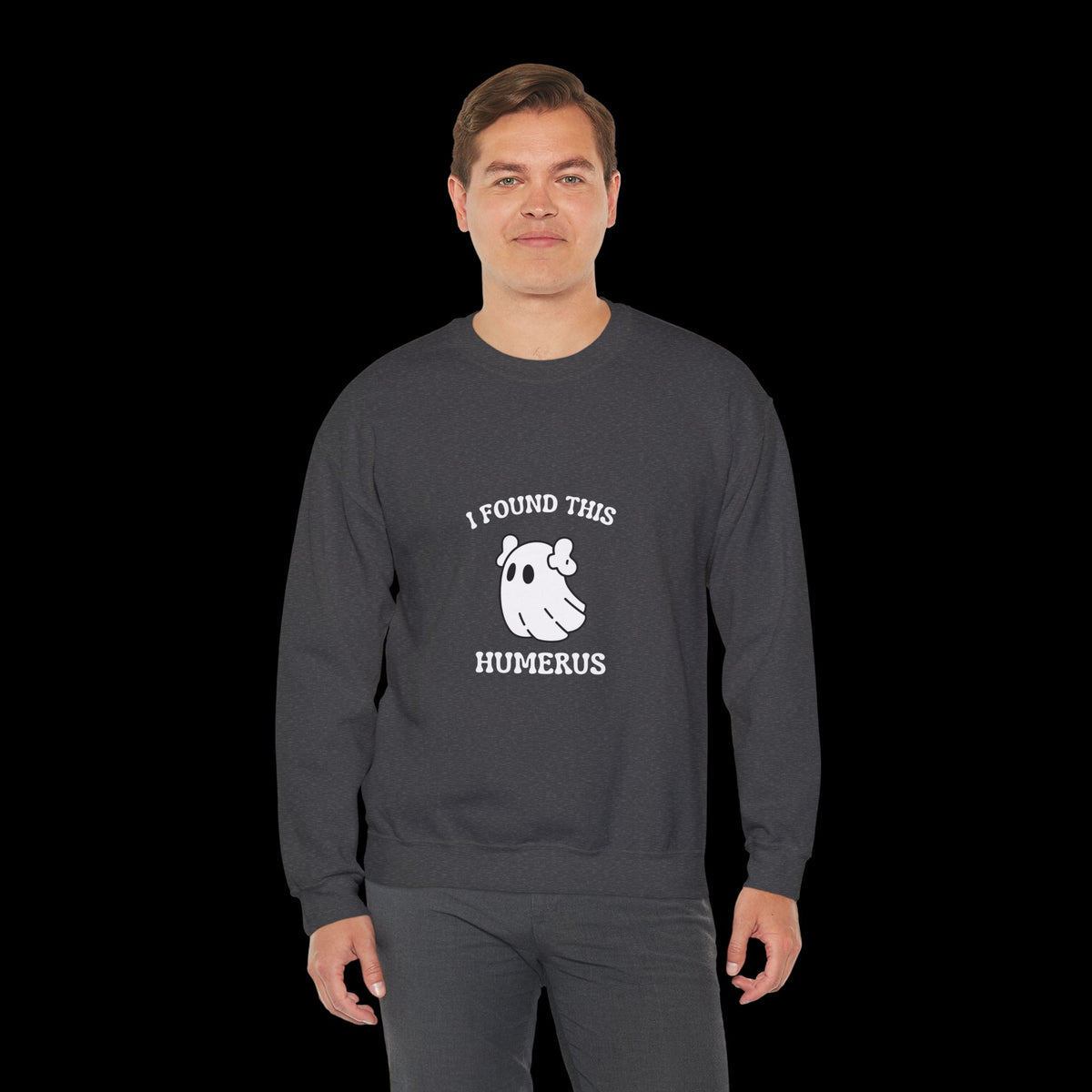 I Found This Humerus Halloween Ghost Sweatshirt