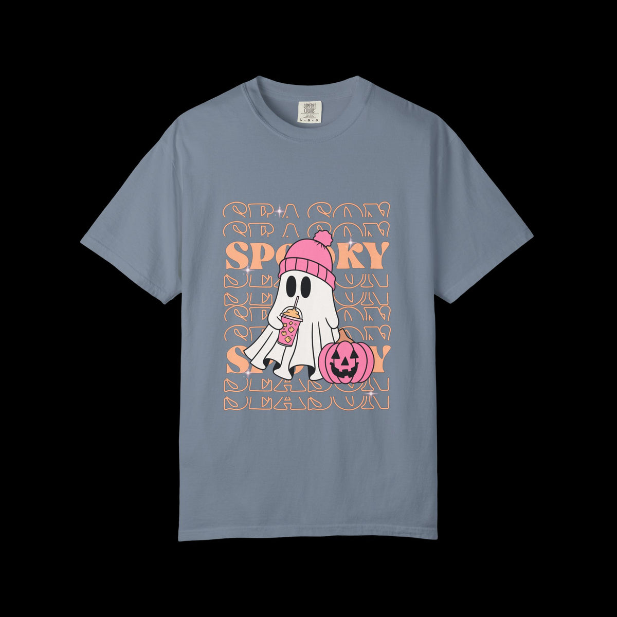 Spooky Ghost Pumpkin Halloween T-Shirt