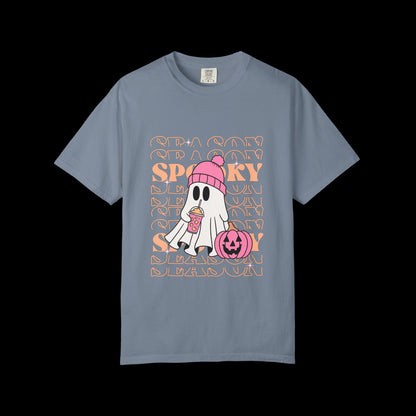 Spooky Ghost Pumpkin Halloween T-Shirt