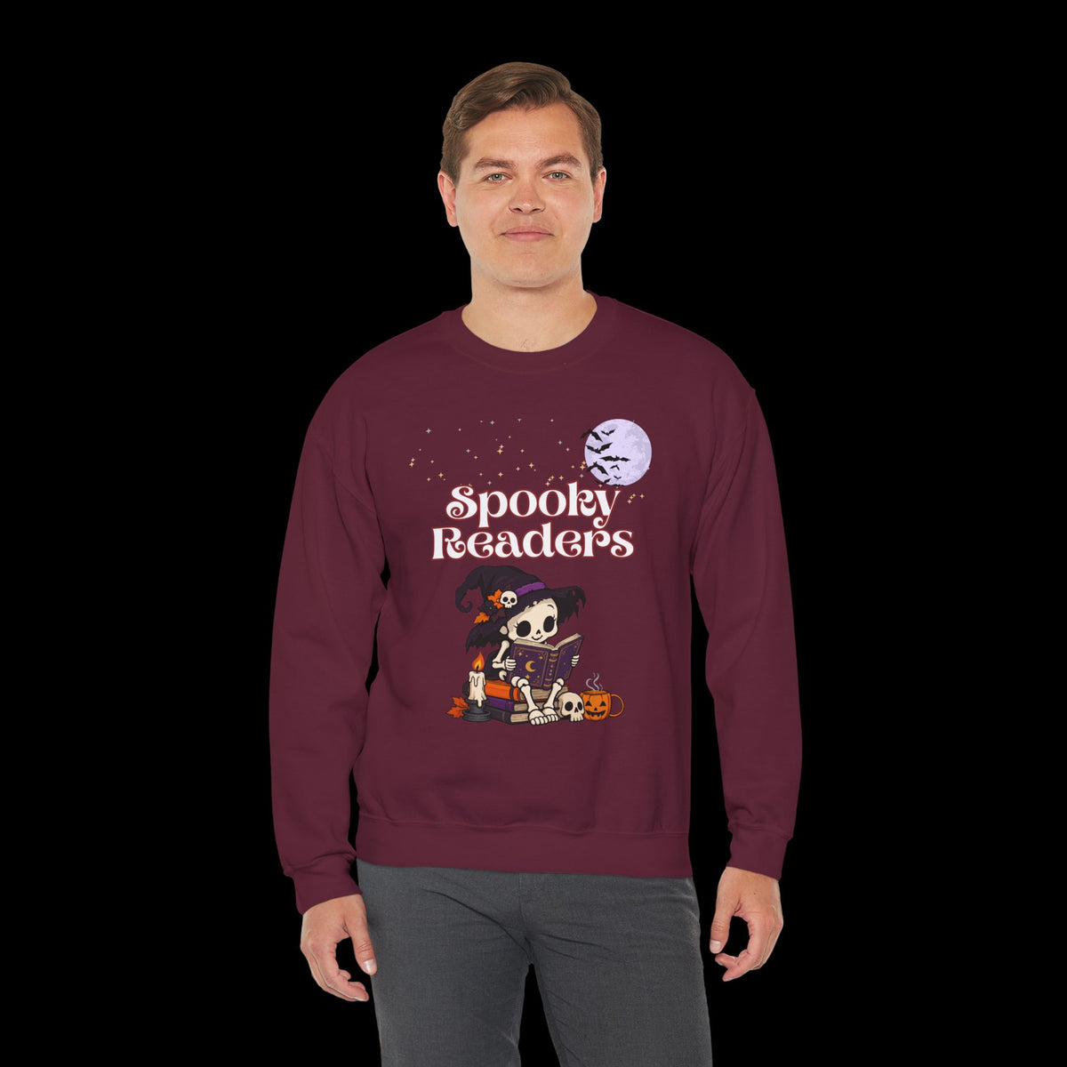 Spooky Readers Halloween Crewneck Sweatshirt