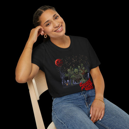 Spooky Night Halloween Haunted Forest T-Shirt