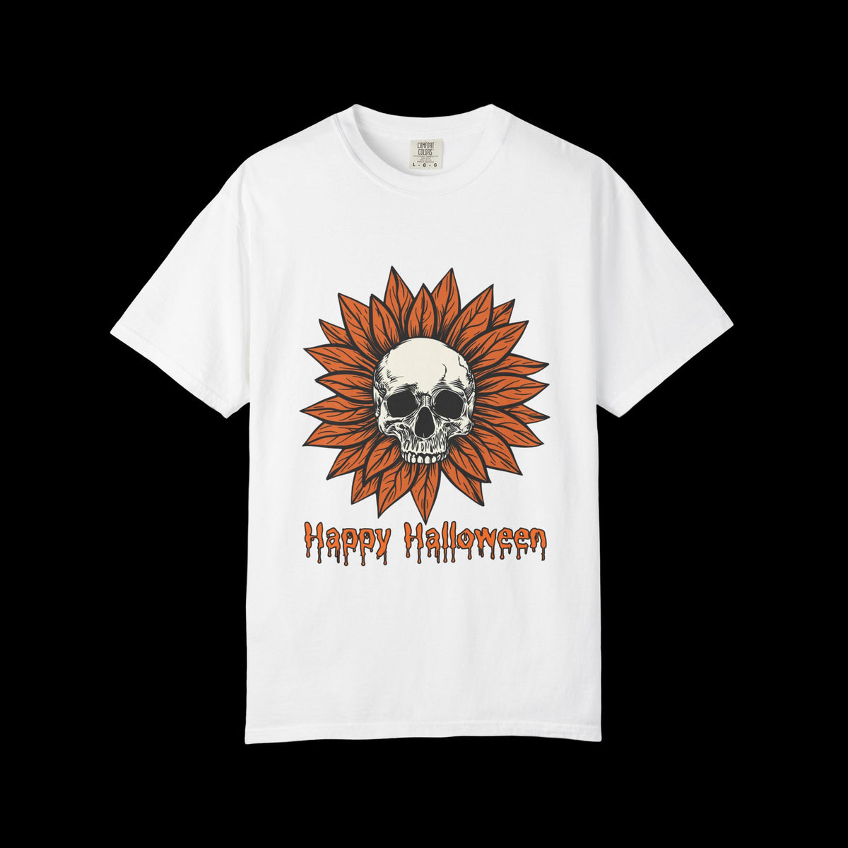 Happy Halloween Skull Sunflower T-Shirt