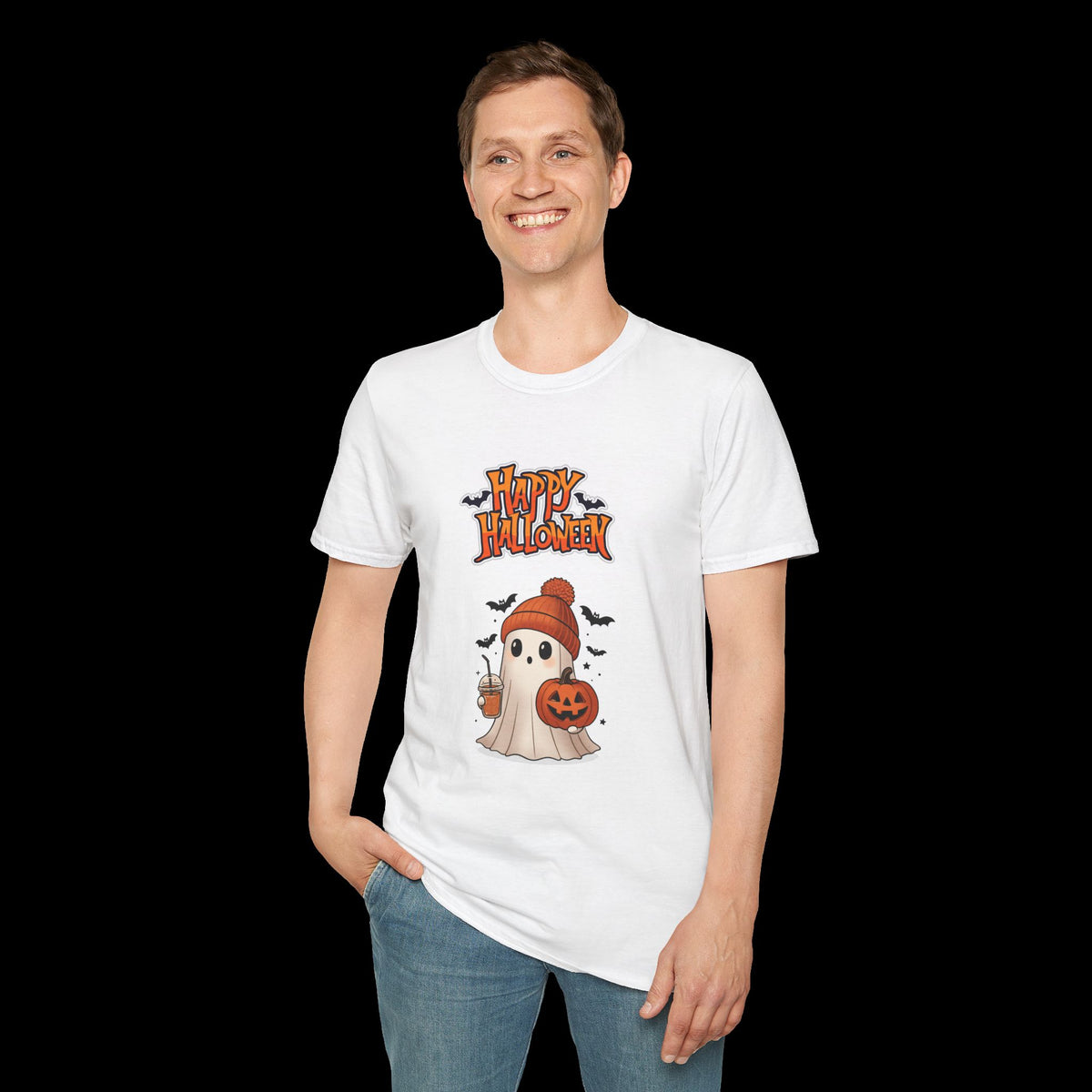 Happy Halloween Ghost Pumpkin T-Shirt