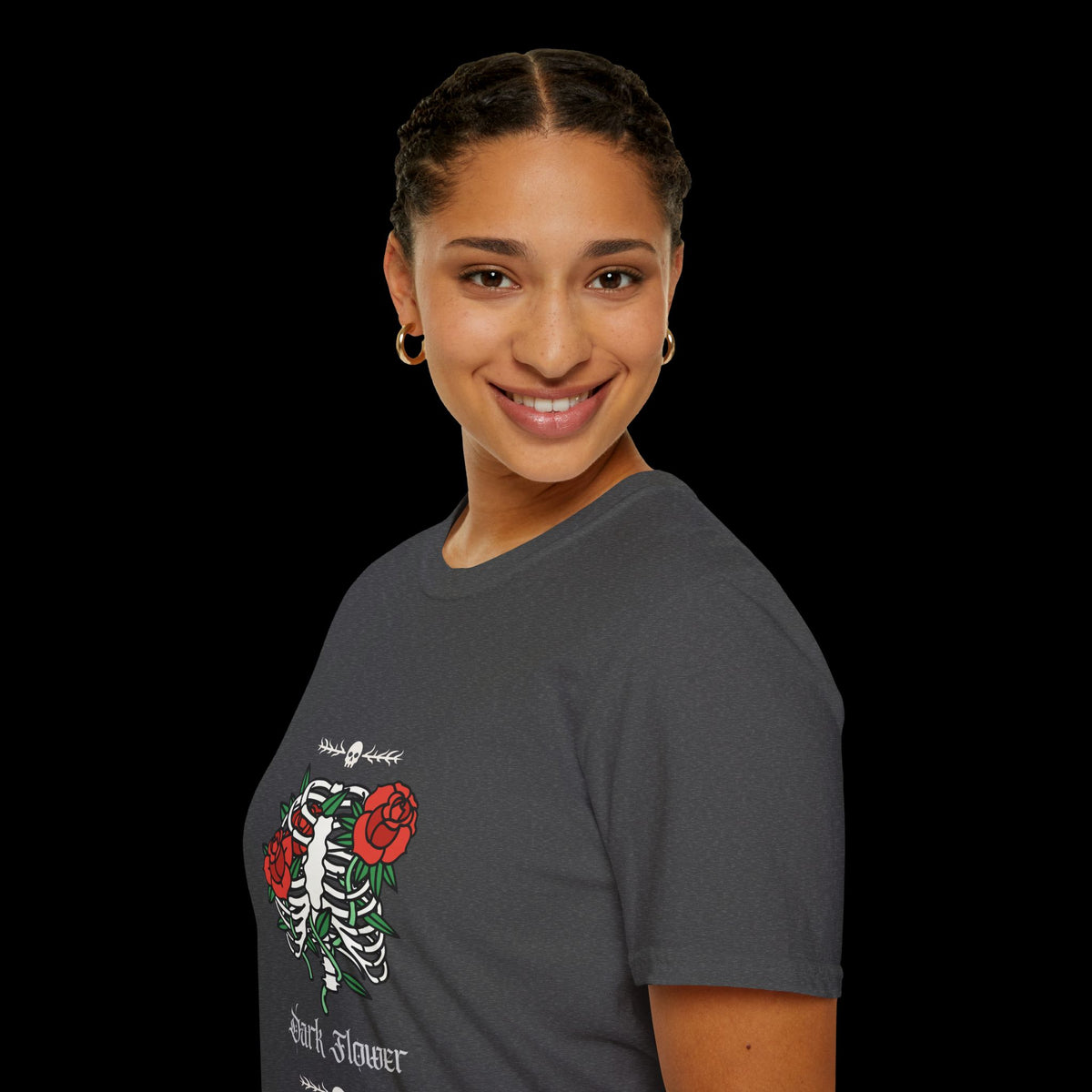 Dark Flower Skeleton T-Shirt