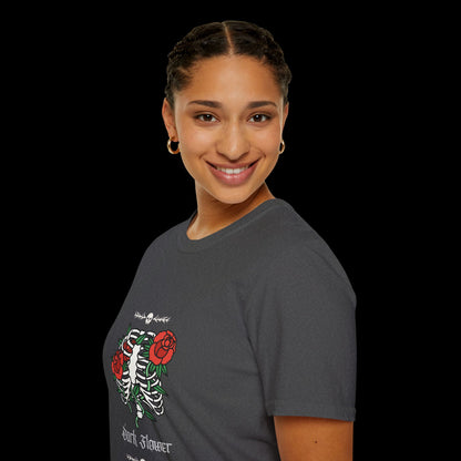 Dark Flower Skeleton T-Shirt