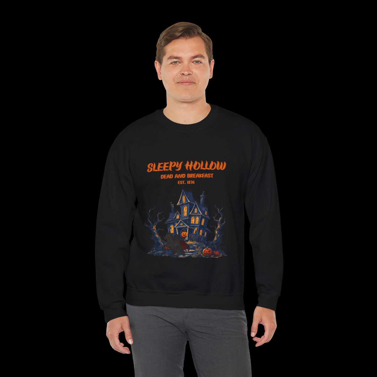 Sleepy Hollow Halloween Haunted House Sweatshirt