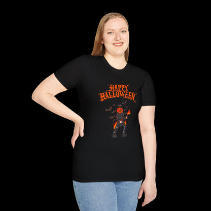 Happy Halloween Pumpkin Graphic T-Shirt
