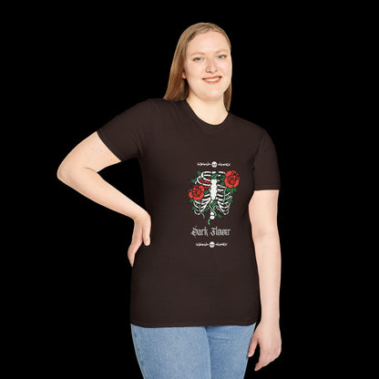 Dark Flower Skeleton T-Shirt