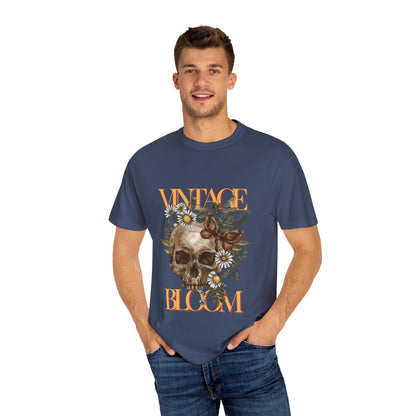 Vintage Bloom Skull T-Shirt | Garment-Dyed Tee