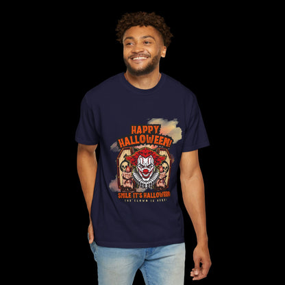 Happy Halloween Clown Horror Graphic Tee