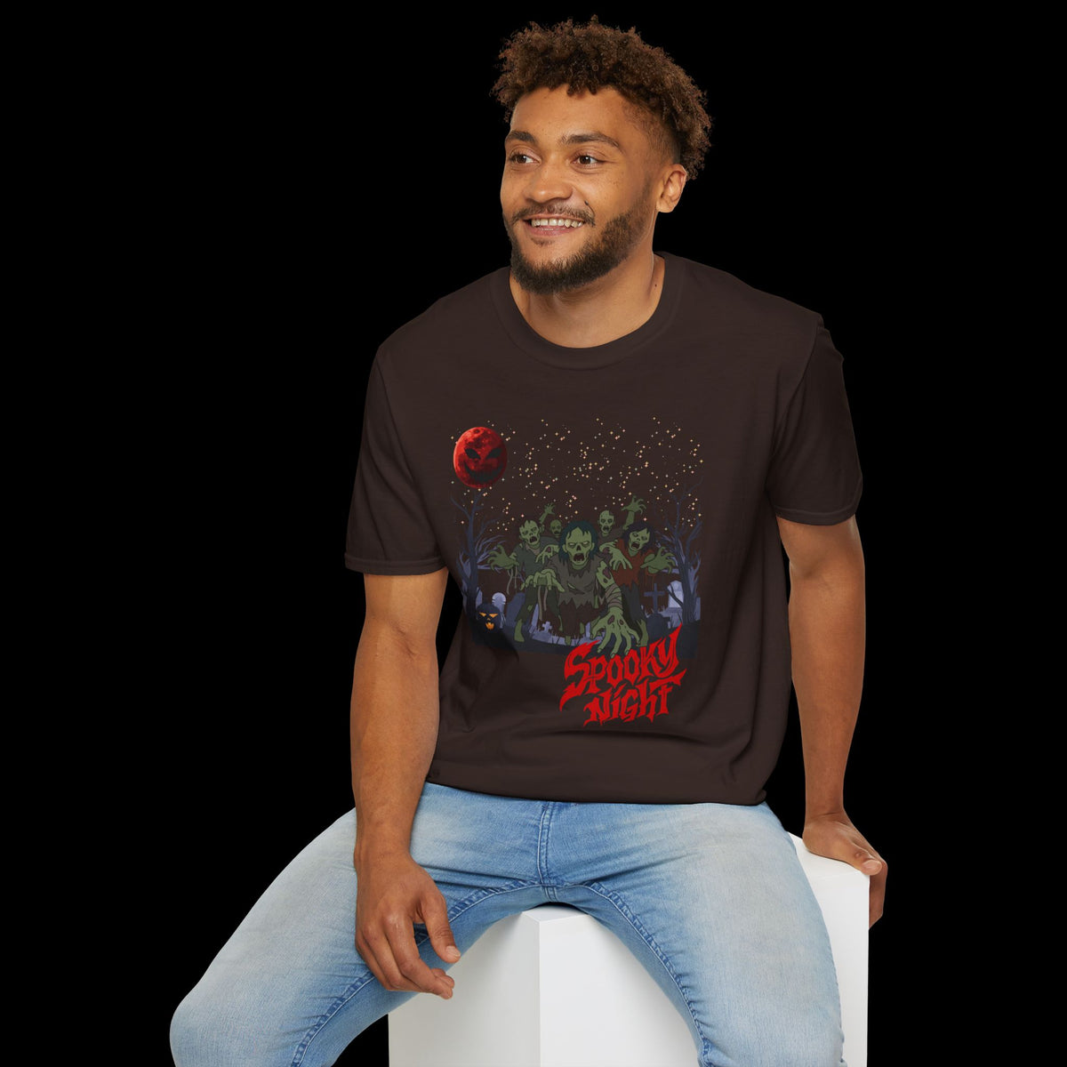 Spooky Night Halloween Haunted Forest T-Shirt