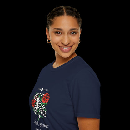Dark Flower Skeleton T-Shirt