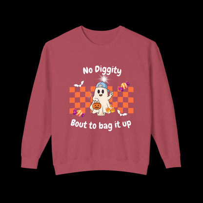 No Diggity Ghost Pumpkin Crewneck Sweatshirt