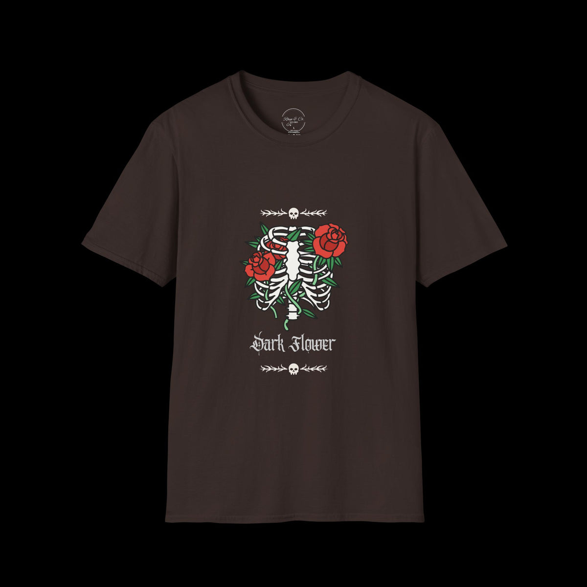 Dark Flower Skeleton T-Shirt