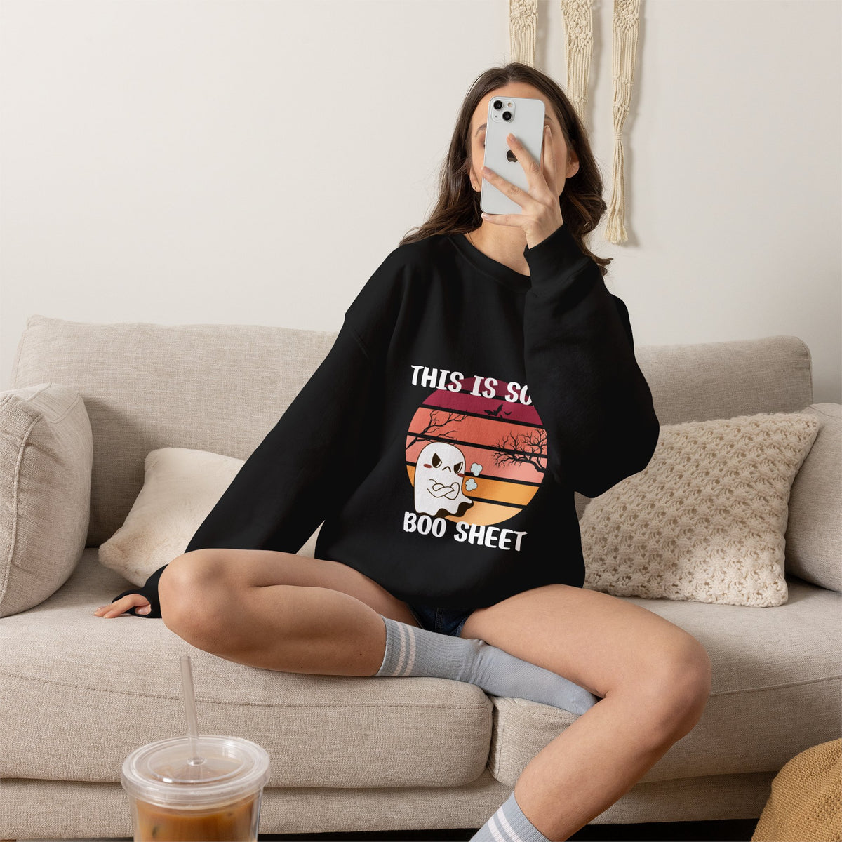 This Is Some Boo Sheet Halloween Crewneck Sweatshirt