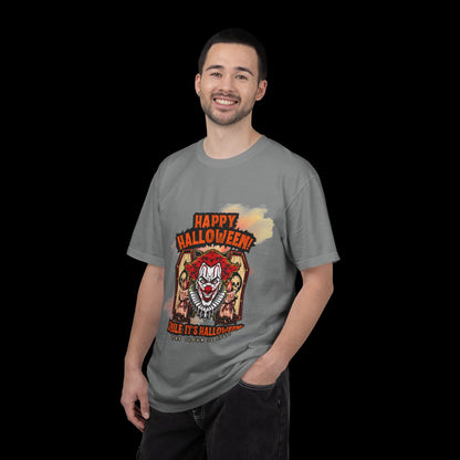 Happy Halloween Clown Horror Graphic Tee