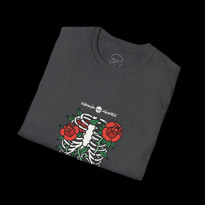 Dark Flower Skeleton T-Shirt