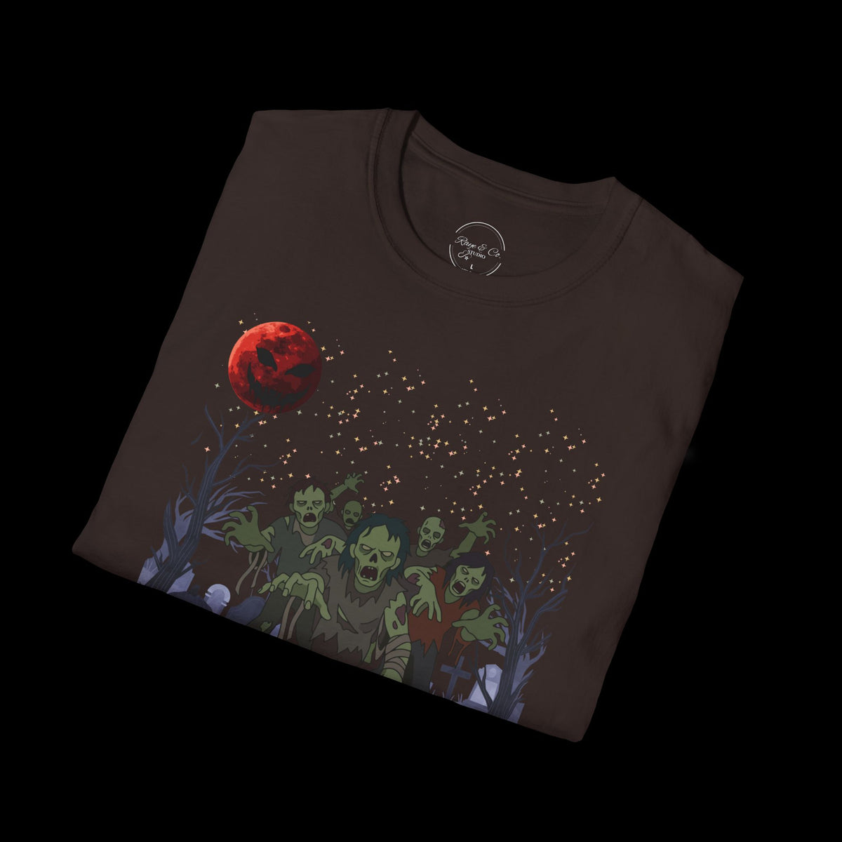 Spooky Night Halloween Haunted Forest T-Shirt