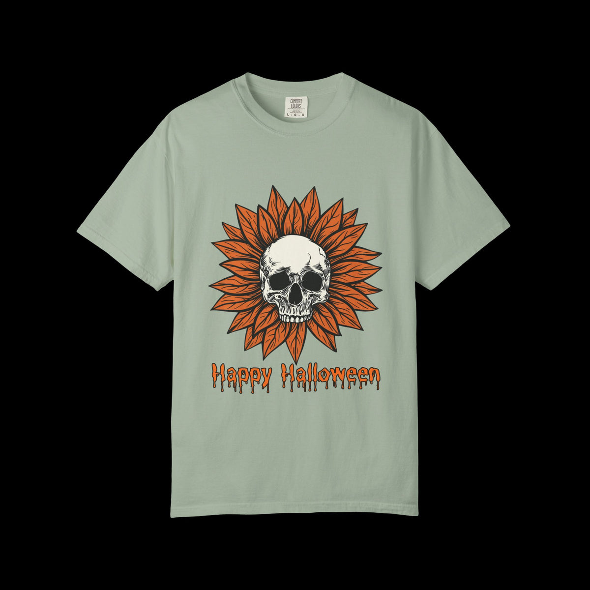 Happy Halloween Skull Sunflower T-Shirt