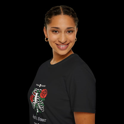 Dark Flower Skeleton T-Shirt