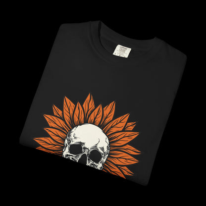 Happy Halloween Skull Sunflower T-Shirt