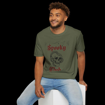 Spooky Club Skull Halloween T-Shirt