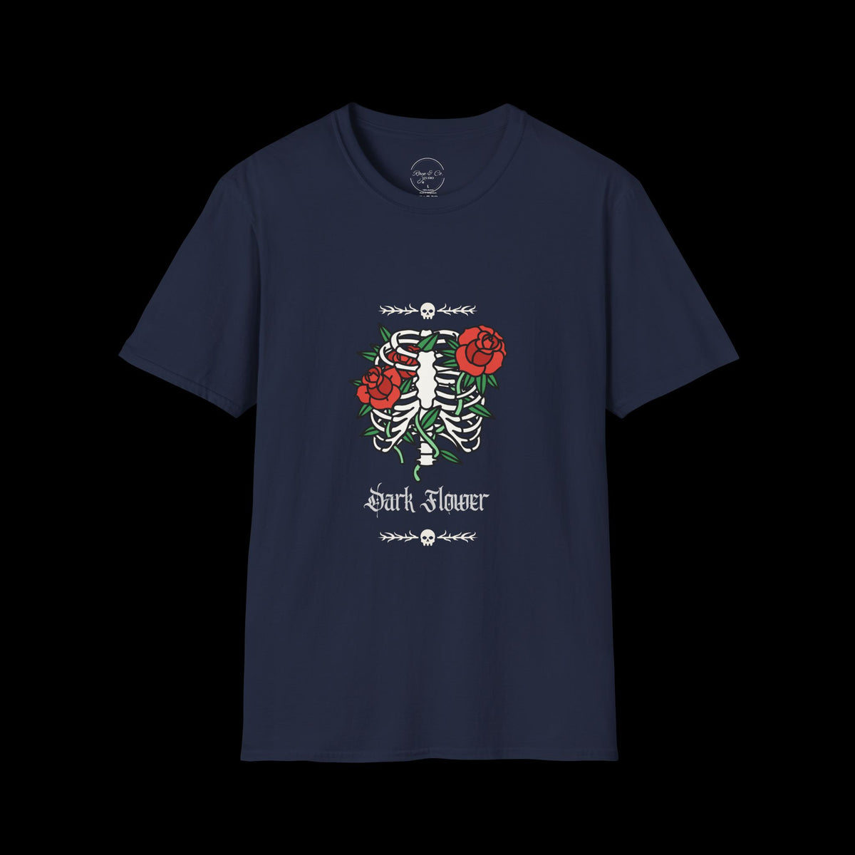 Dark Flower Skeleton T-Shirt