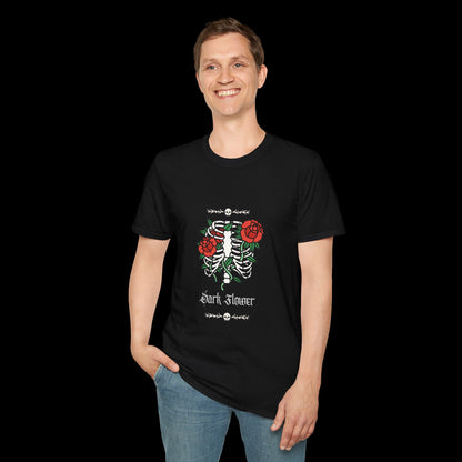 Dark Flower Skeleton T-Shirt