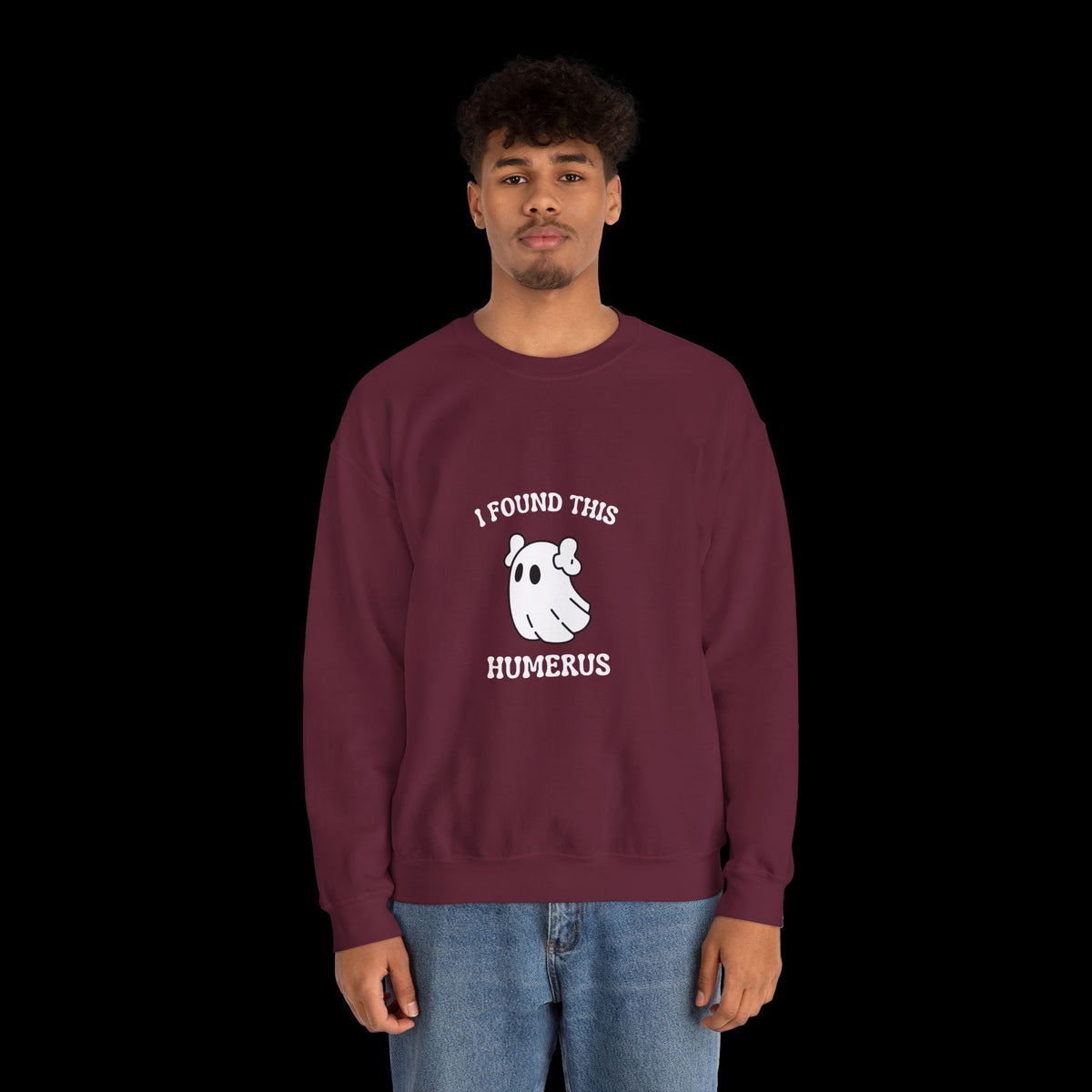 I Found This Humerus Halloween Ghost Sweatshirt